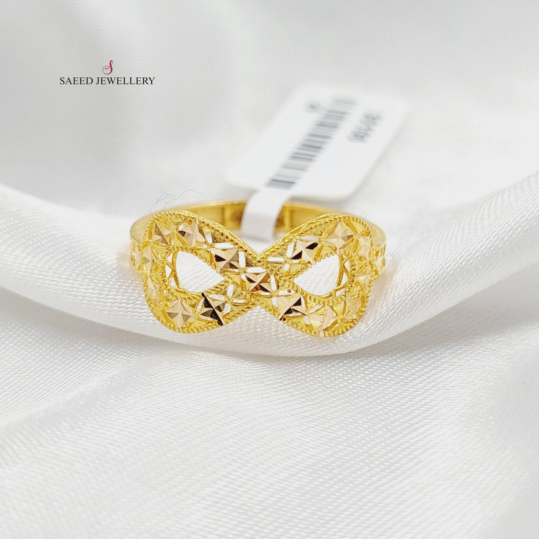 Deluxe Infinite Ring  Made Of 21K Yellow Gold by Saeed Jewelry-30104