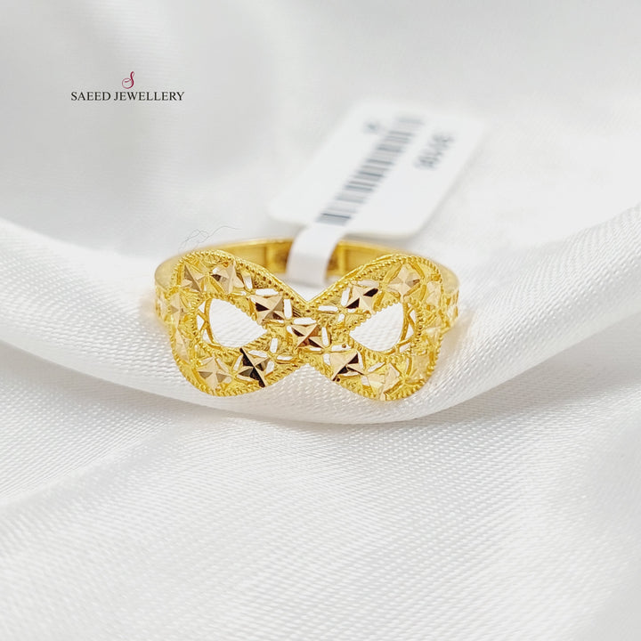 Deluxe Infinite Ring  Made Of 21K Yellow Gold by Saeed Jewelry-30104