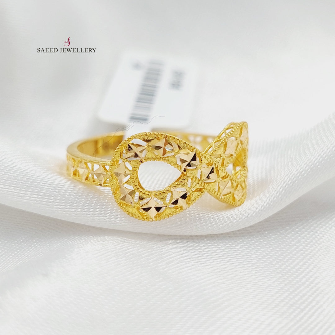 Deluxe Infinite Ring  Made Of 21K Yellow Gold by Saeed Jewelry-30105