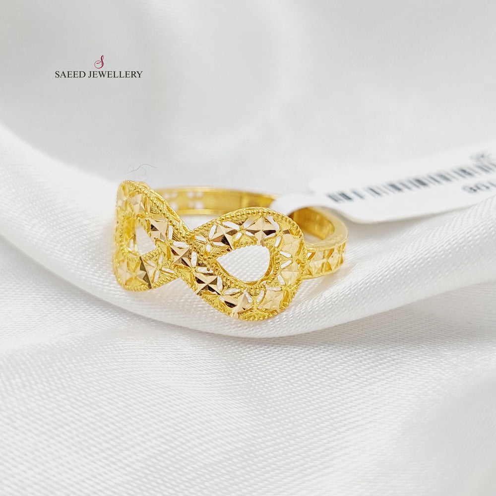 Deluxe Infinite Ring  Made Of 21K Yellow Gold by Saeed Jewelry-30106