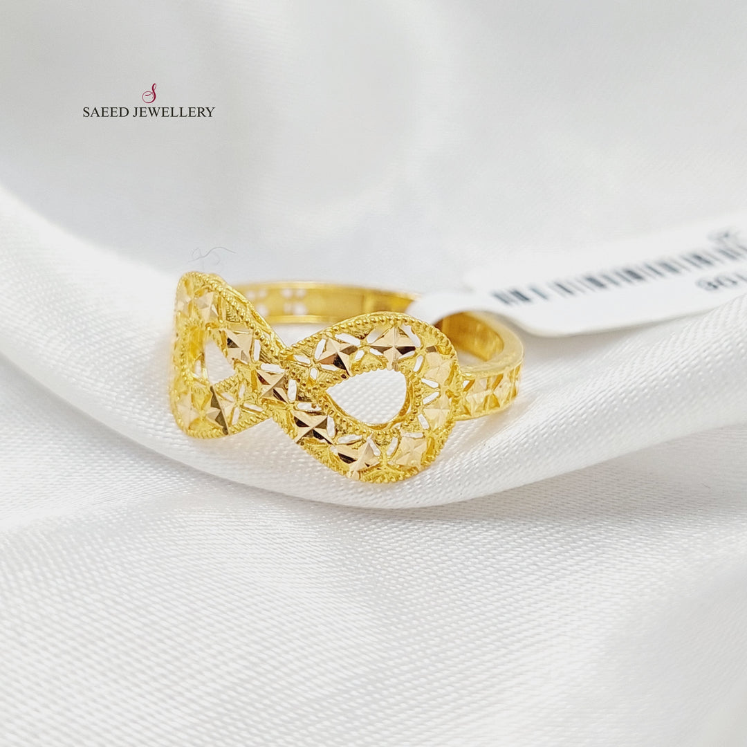 21K Gold Deluxe Infinite Ring by Saeed Jewelry - Image 4