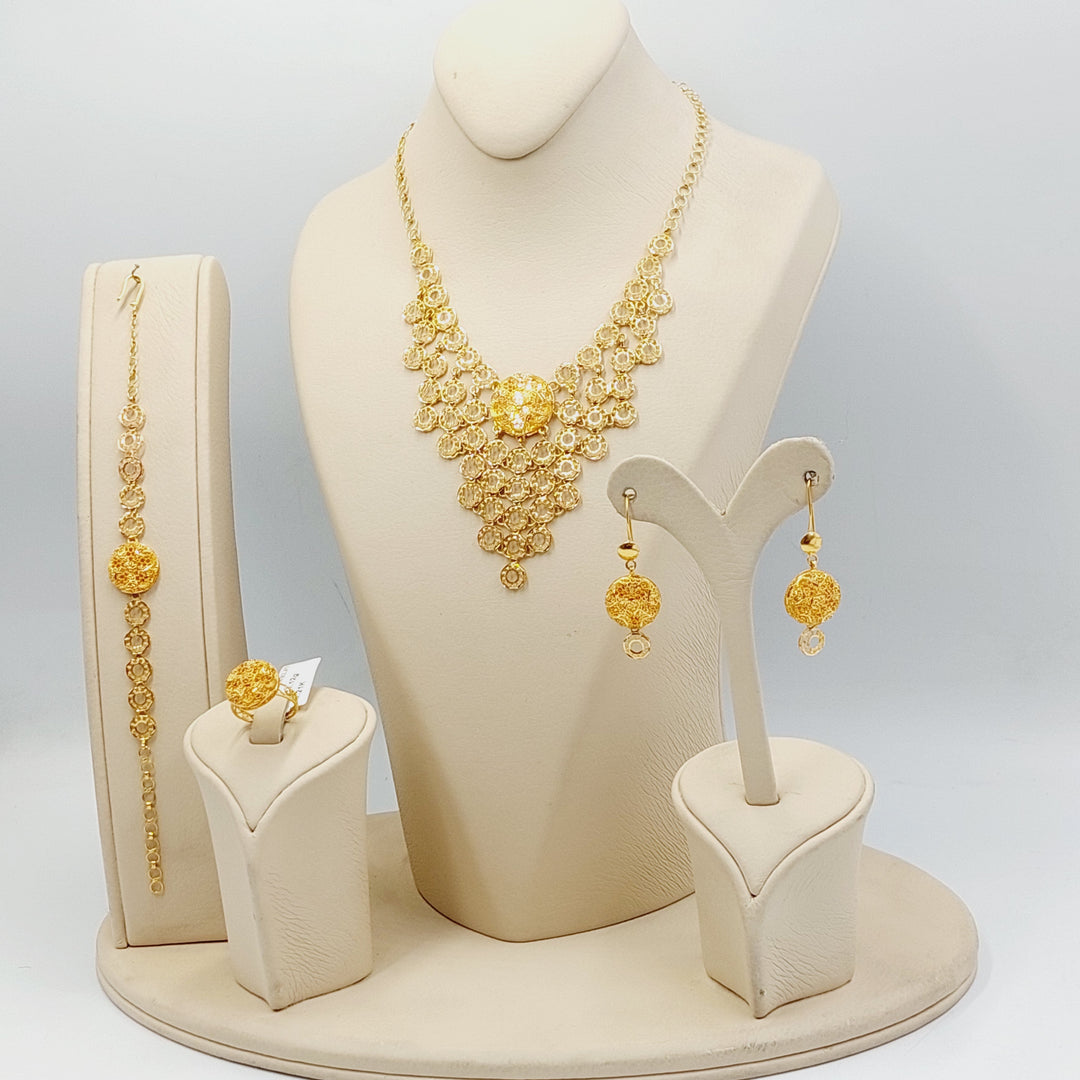 21K Gold Deluxe Kuwaiti Set by Saeed Jewelry - Image 4