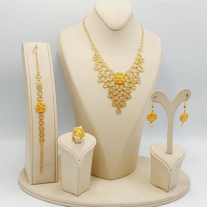 21K Gold Deluxe Kuwaiti Set by Saeed Jewelry - Image 8