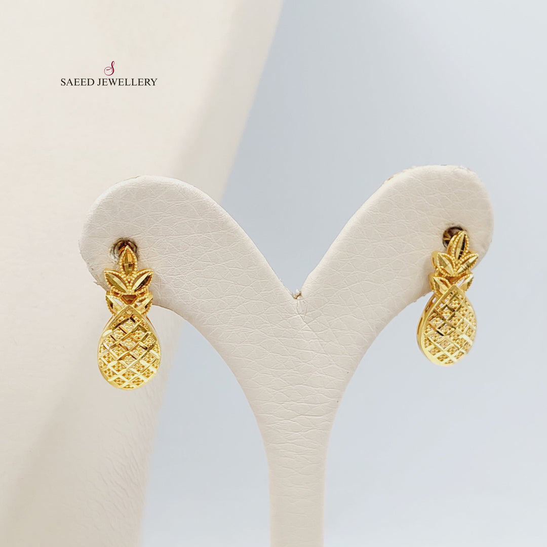 21K Gold Deluxe Leaf Set by Saeed Jewelry - Image 2