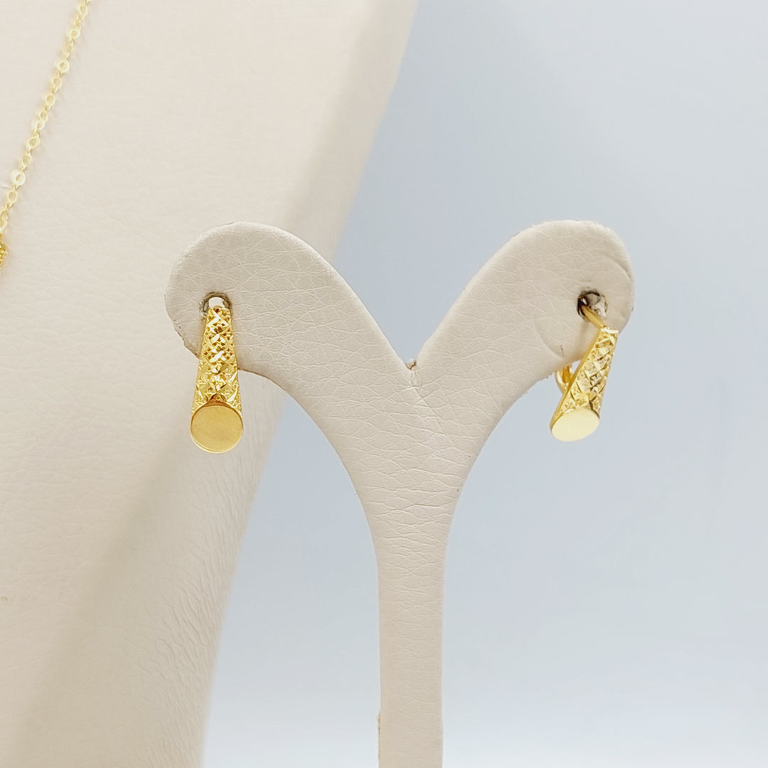 Deluxe Light Set  Made Of 21K Yellow Gold Ring Size: <strong> 15 JP/CN | 7.5 US/CA</strong><br>Bracelet Length: <strong> 20cm</strong><br><br> by Saeed Jewelry-30145