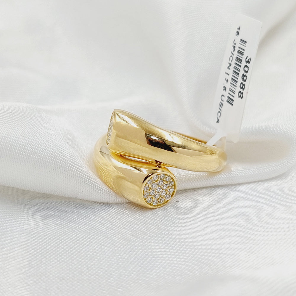 18K Gold Deluxe Nail Ring by Saeed Jewelry - Image 2
