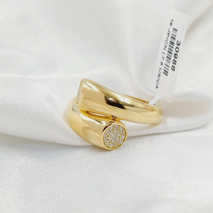 18K Gold Deluxe Nail Ring by Saeed Jewelry - Image 2