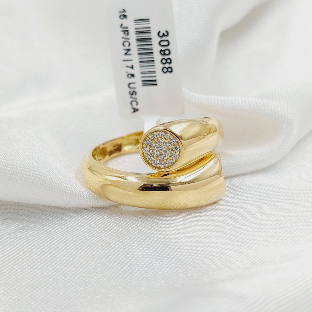 18K Gold Deluxe Nail Ring by Saeed Jewelry - Image 3