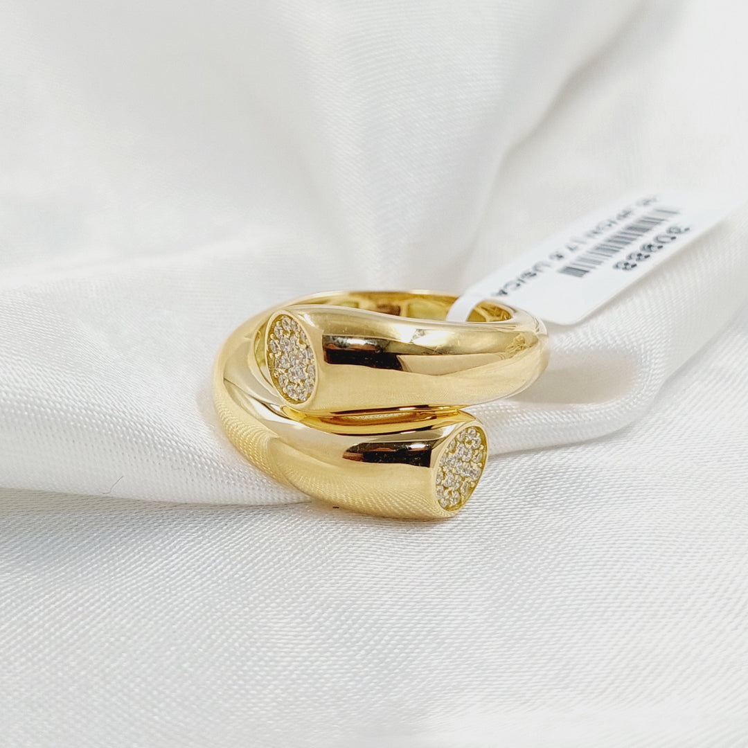 18K Gold Deluxe Nail Ring by Saeed Jewelry - Image 1