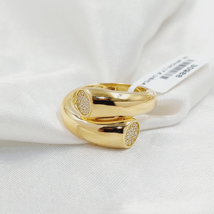 18K Gold Deluxe Nail Ring by Saeed Jewelry - Image 1