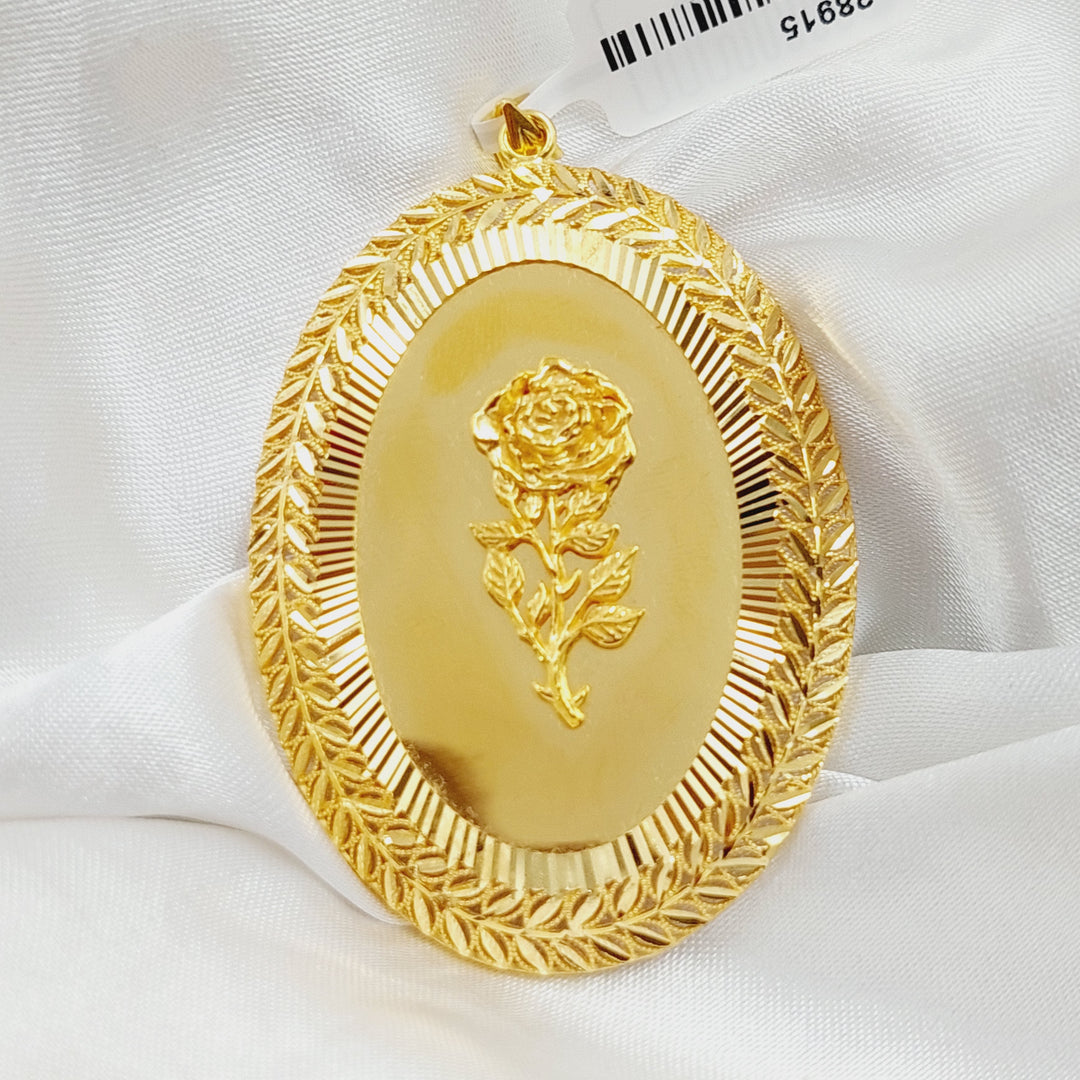 Deluxe Ounce Pendant  Made Of 21K Yellow Gold by Saeed Jewelry-28915