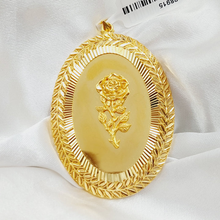 Deluxe Ounce Pendant  Made Of 21K Yellow Gold by Saeed Jewelry-28915