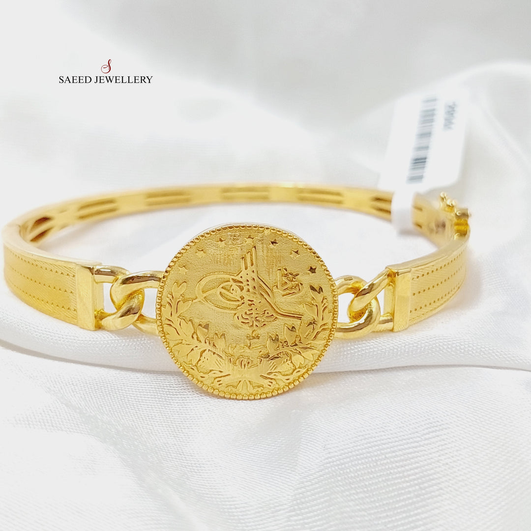 21K Gold Deluxe Rashadi Bracelet by Saeed Jewelry - Image 1