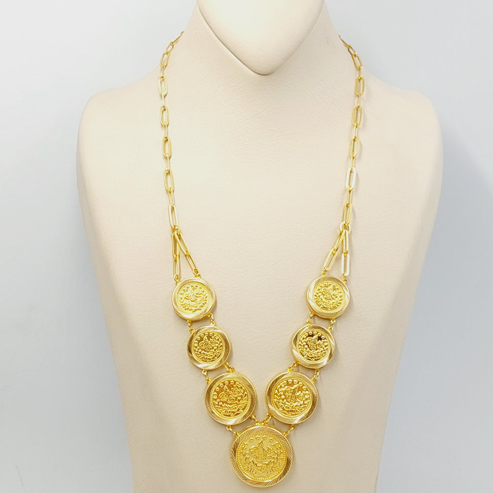 21K Gold Deluxe Rashadi Necklace by Saeed Jewelry - Image 2