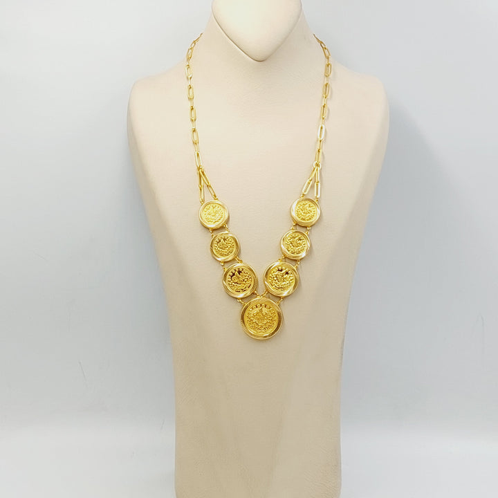 21K Gold Deluxe Rashadi Necklace by Saeed Jewelry - Image 3