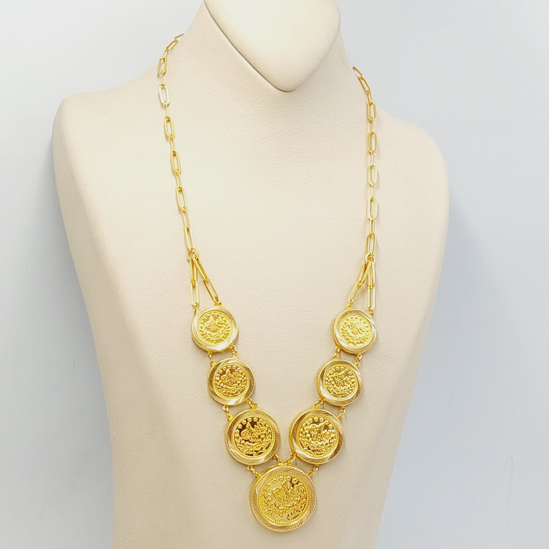 21K Gold Deluxe Rashadi Necklace by Saeed Jewelry - Image 5