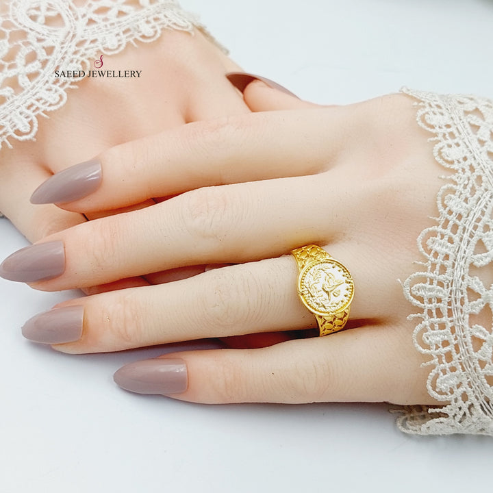 Deluxe Rashadi Ring  Made Of 21K Yellow Gold by Saeed Jewelry-30150
