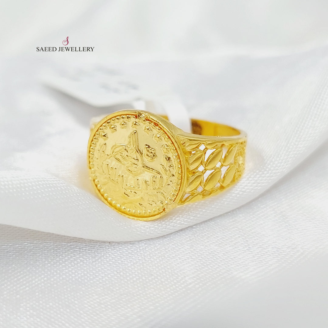 21K Gold Deluxe Rashadi Ring by Saeed Jewelry - Image 1