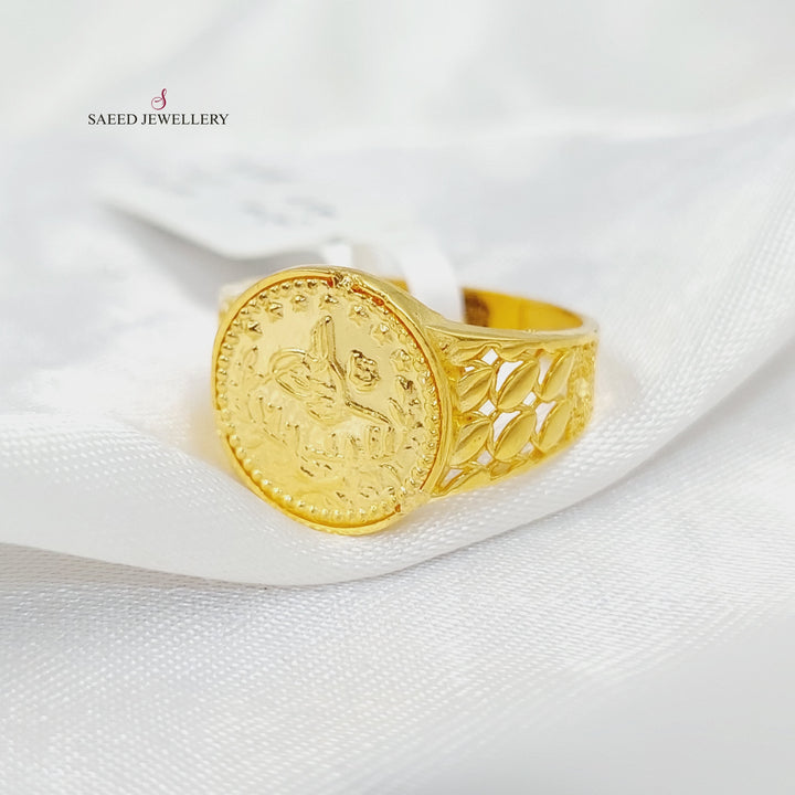 21K Gold Deluxe Rashadi Ring by Saeed Jewelry - Image 1