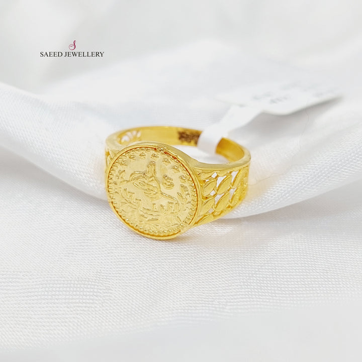 21K Gold Deluxe Rashadi Ring by Saeed Jewelry - Image 4