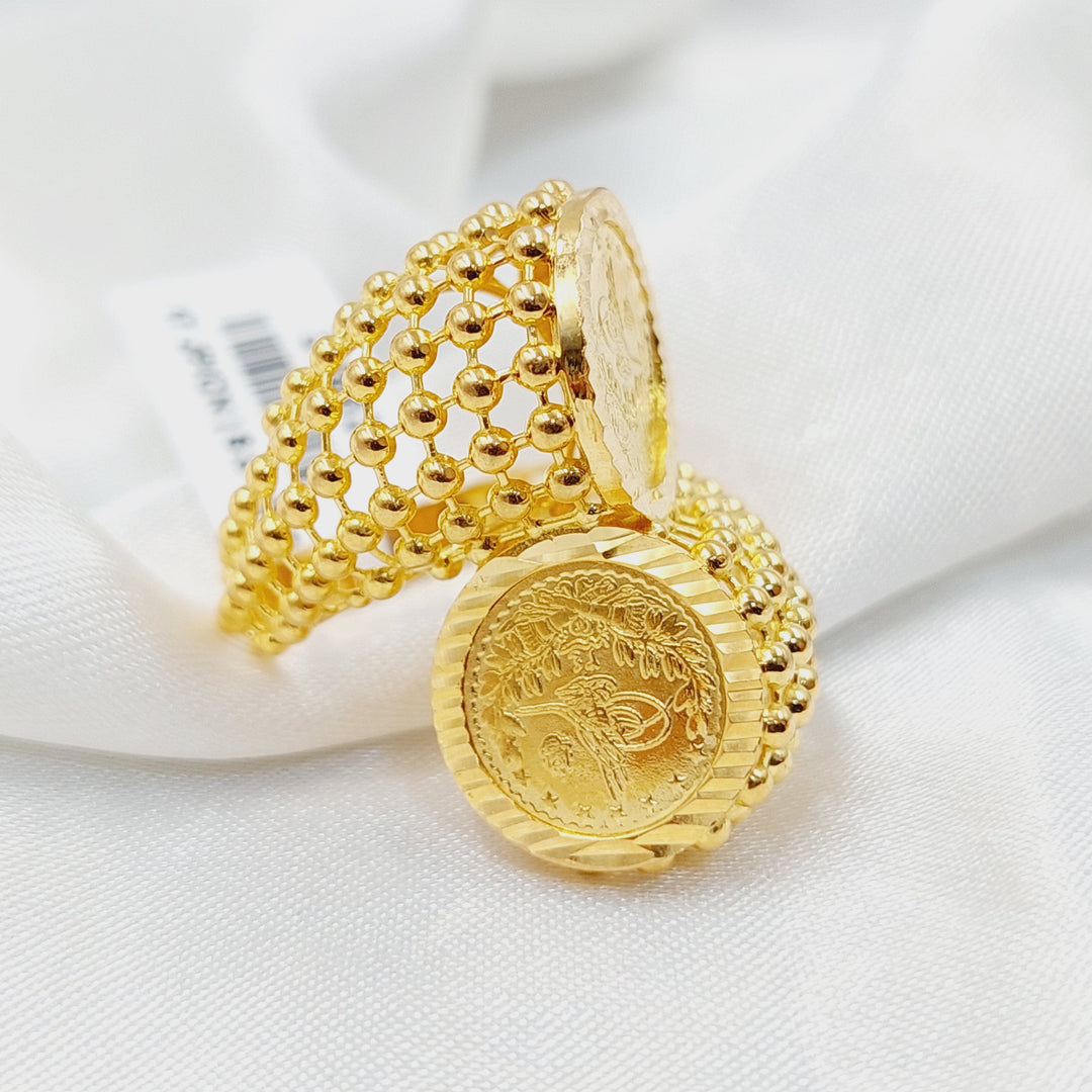 21K Gold Deluxe Rashadi Ring by Saeed Jewelry - Image 1
