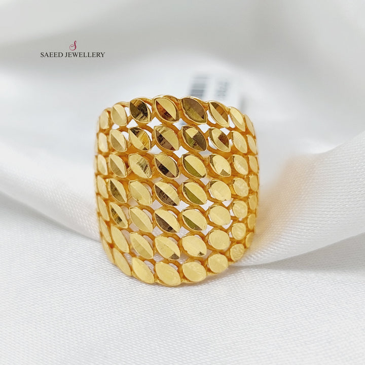 21K Gold Deluxe Ring by Saeed Jewelry - Image 3