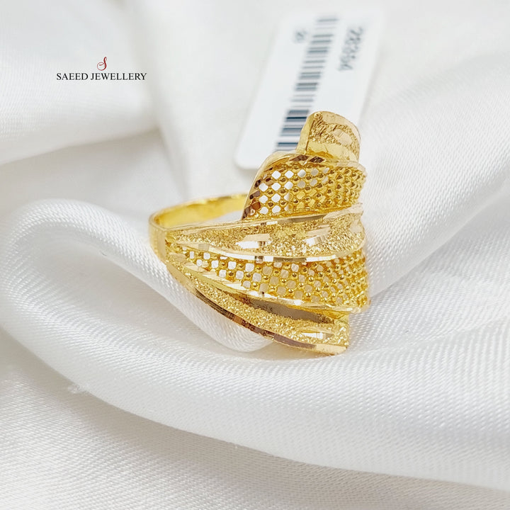 21K Gold Deluxe Ring by Saeed Jewelry - Image 3