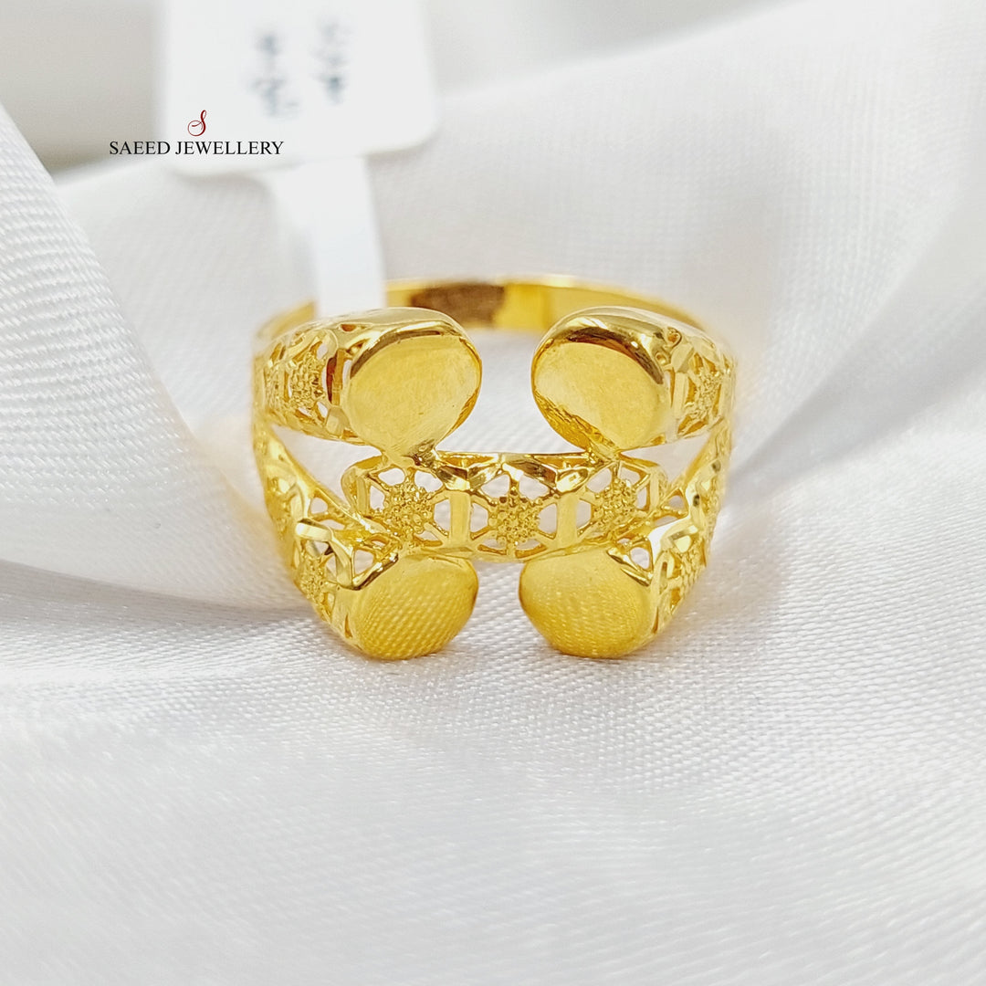 21K Gold Deluxe Ring by Saeed Jewelry - Image 1