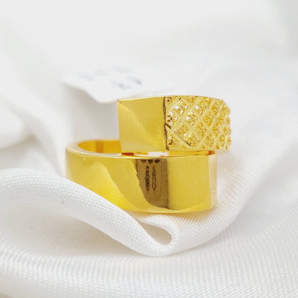 21K Gold Deluxe Ring by Saeed Jewelry - Image 2