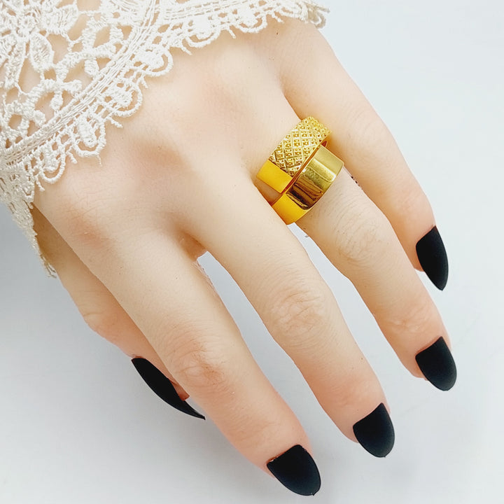 21K Gold Deluxe Ring by Saeed Jewelry - Image 4