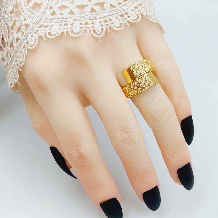 21K Gold Deluxe Ring by Saeed Jewelry - Image 4