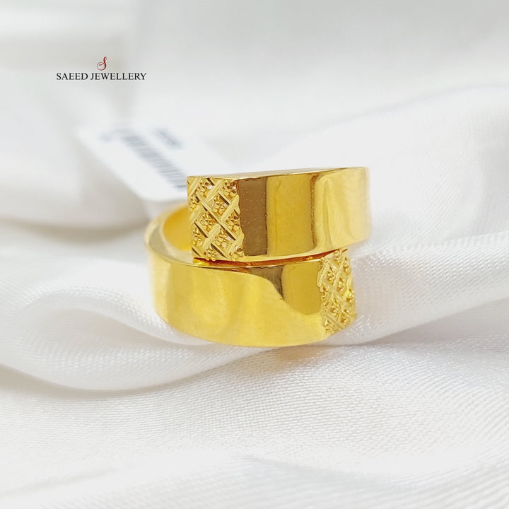 Deluxe Ring Made Of 21K Yellow Gold by Saeed Jewelry-28388