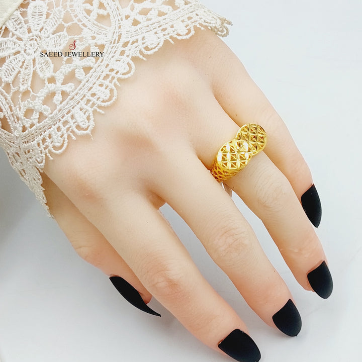 21K Gold Deluxe Ring by Saeed Jewelry - Image 4