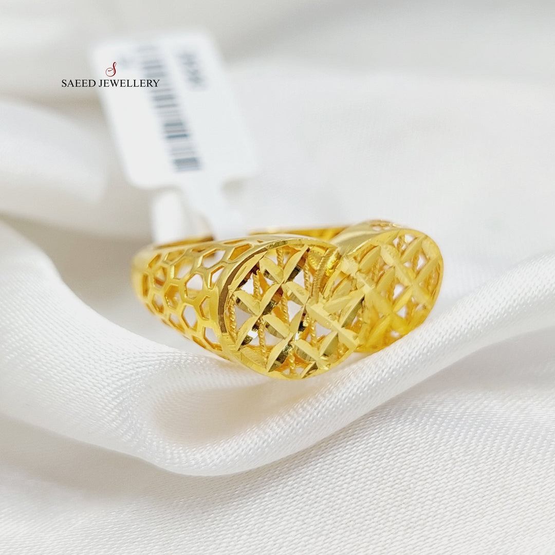 21K Gold Deluxe Ring by Saeed Jewelry - Image 1