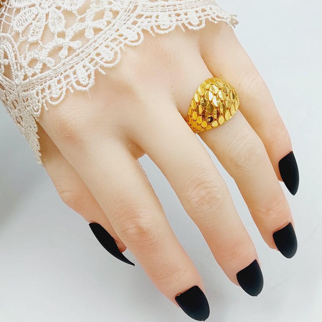 21K Gold Deluxe Ring by Saeed Jewelry - Image 4