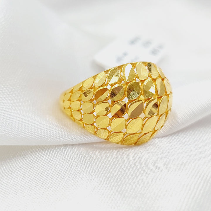 Deluxe Ring Made Of 21K Yellow Gold by Saeed Jewelry-28391