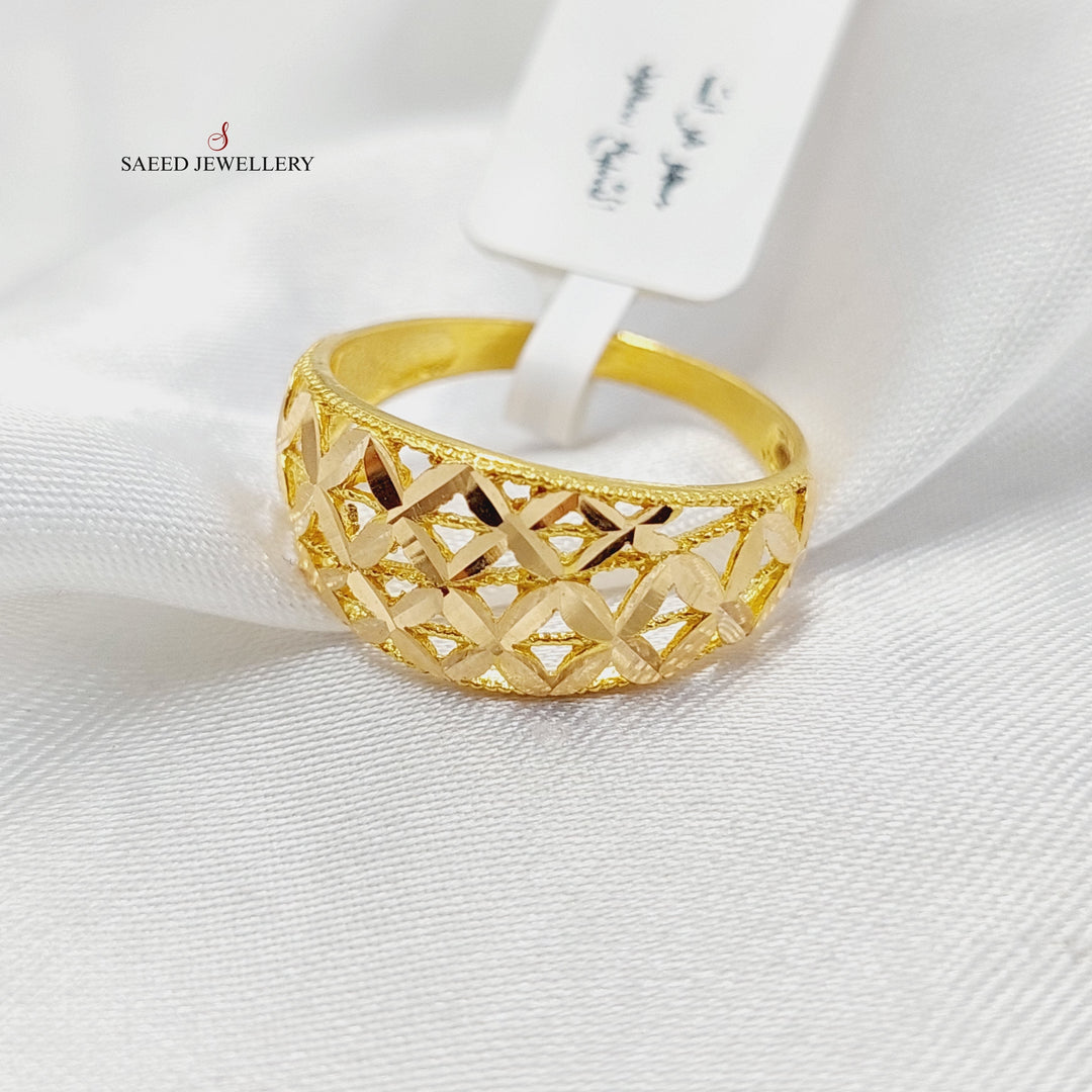 21K Gold Deluxe Ring by Saeed Jewelry - Image 3