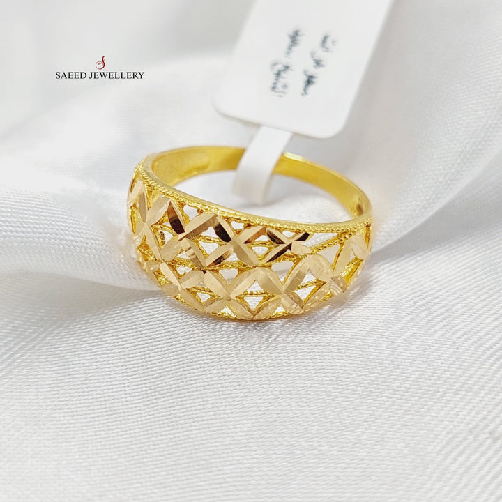 21K Gold Deluxe Ring by Saeed Jewelry - Image 3