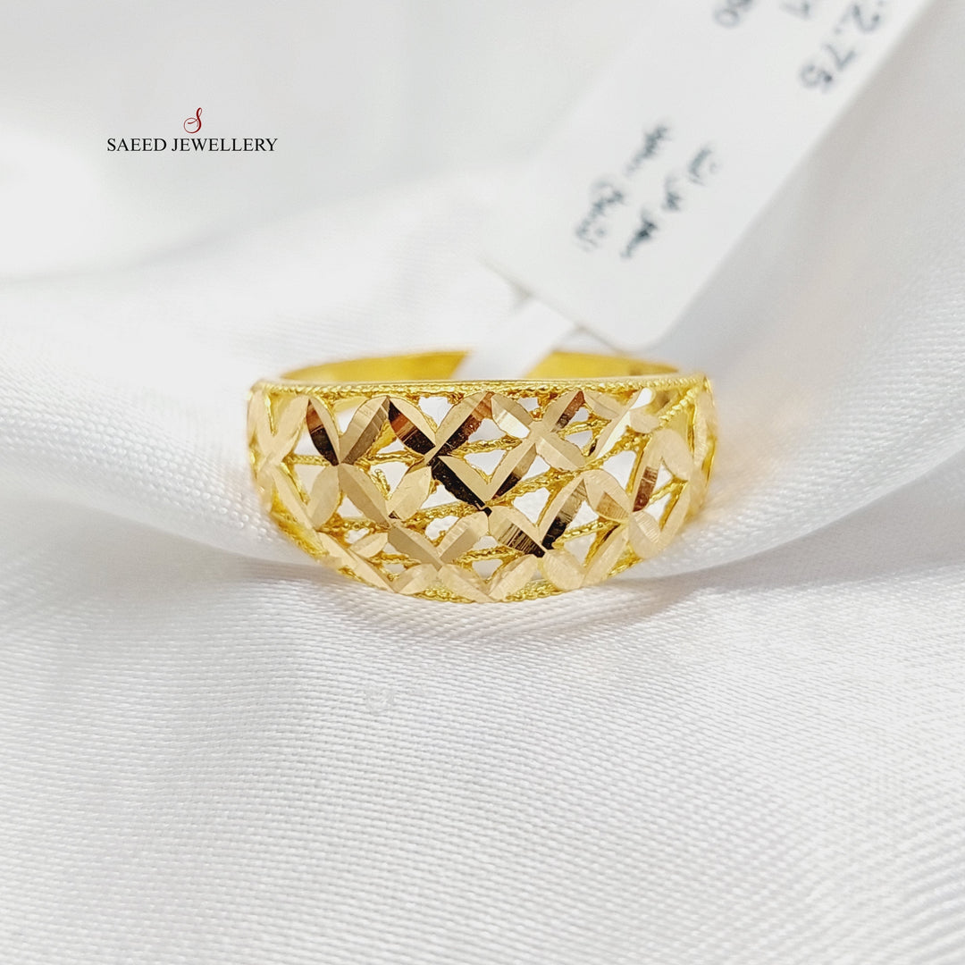 21K Gold Deluxe Ring by Saeed Jewelry - Image 1