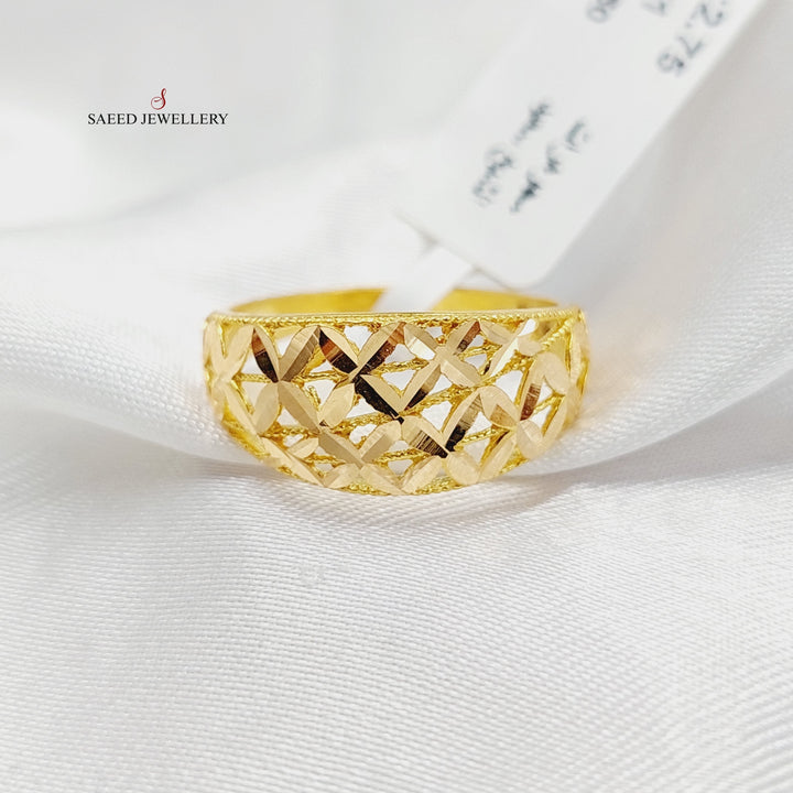 21K Gold Deluxe Ring by Saeed Jewelry - Image 1