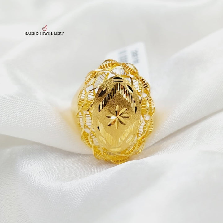 21K Gold Deluxe Ring by Saeed Jewelry - Image 3