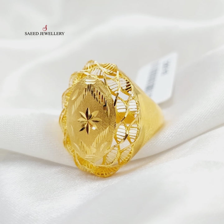 21K Gold Deluxe Ring by Saeed Jewelry - Image 6