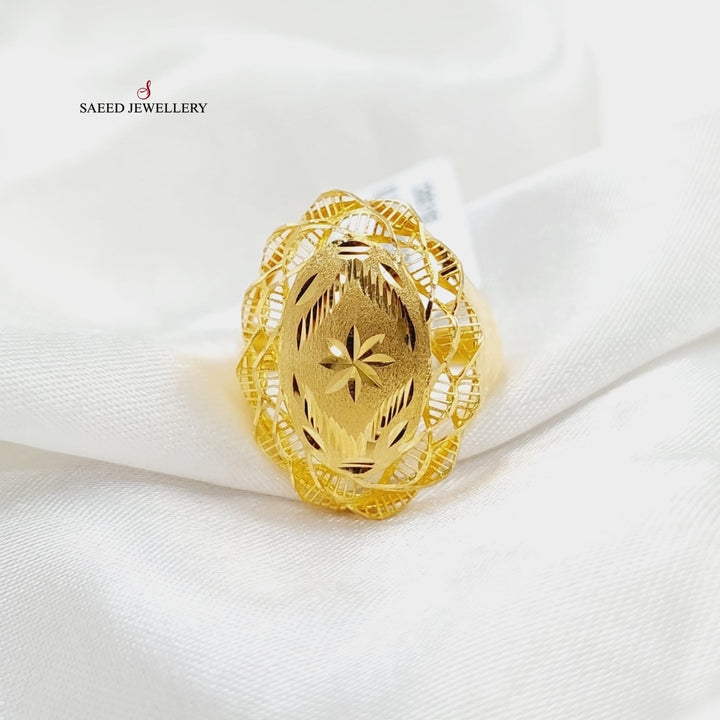 21K Gold Deluxe Ring by Saeed Jewelry - Image 5