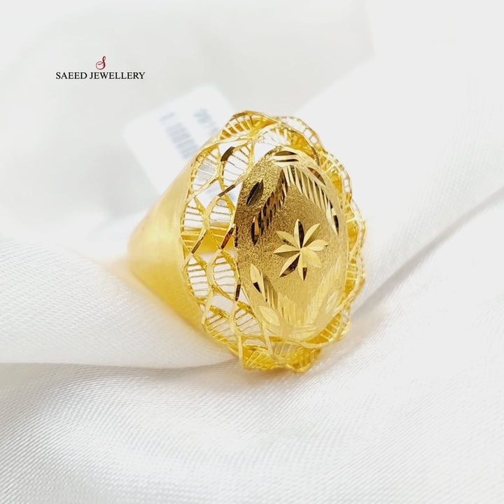 Deluxe Ring  Made Of 21K Yellow Gold by Saeed Jewelry-29318