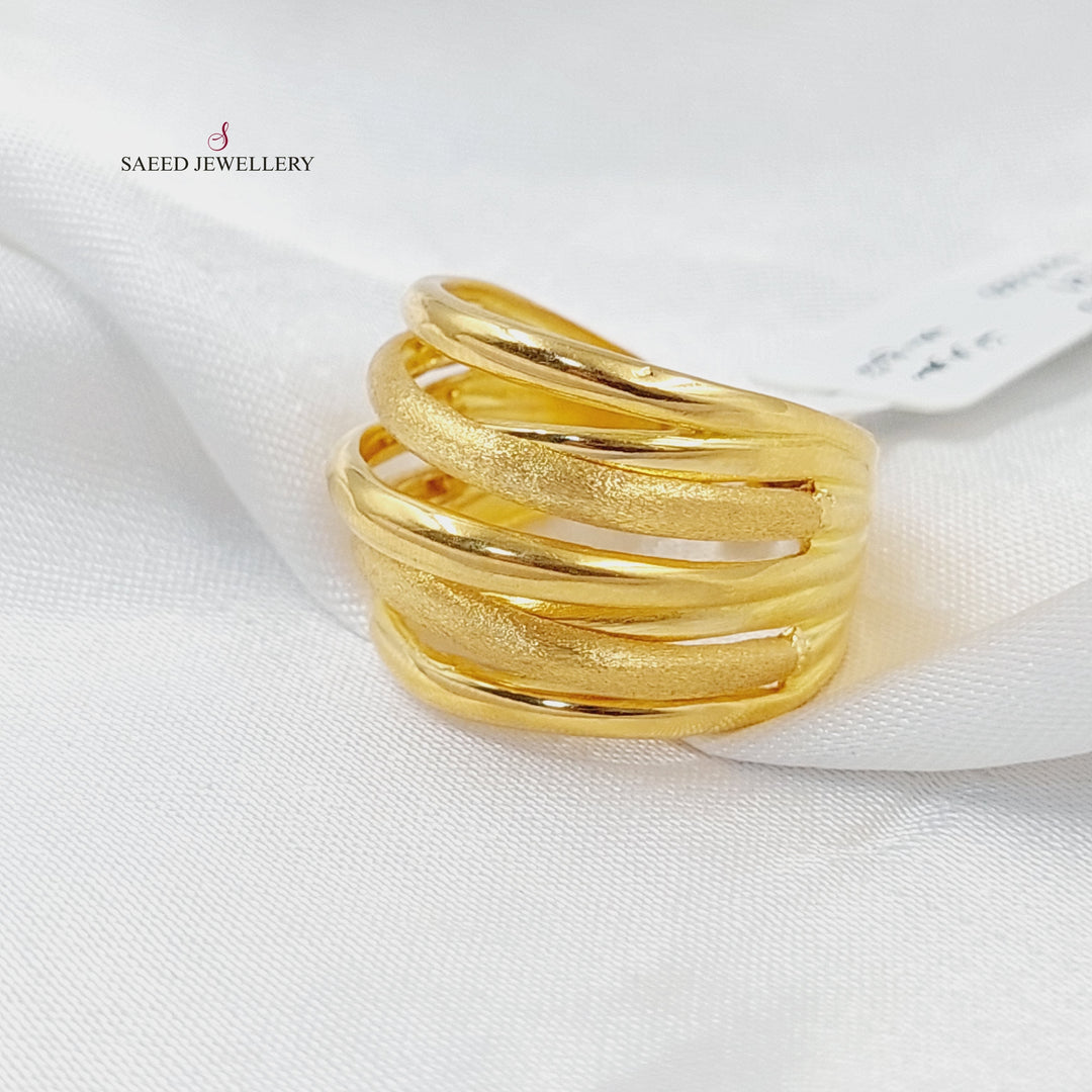 21K Gold Deluxe Ring by Saeed Jewelry - Image 2