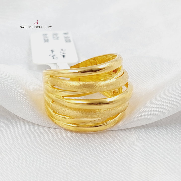 21K Gold Deluxe Ring by Saeed Jewelry - Image 3