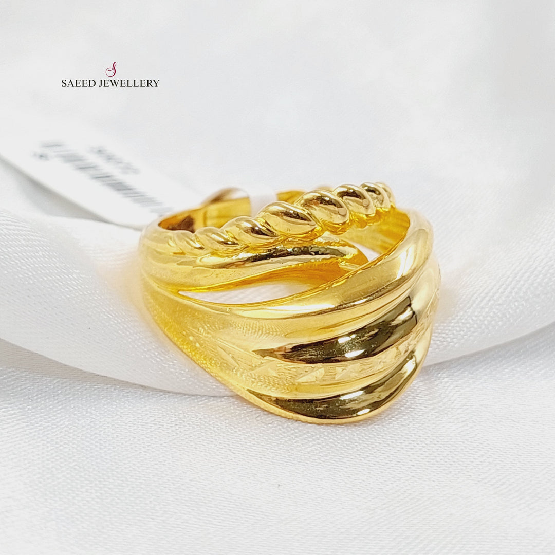 21K Gold Deluxe Ring by Saeed Jewelry - Image 3