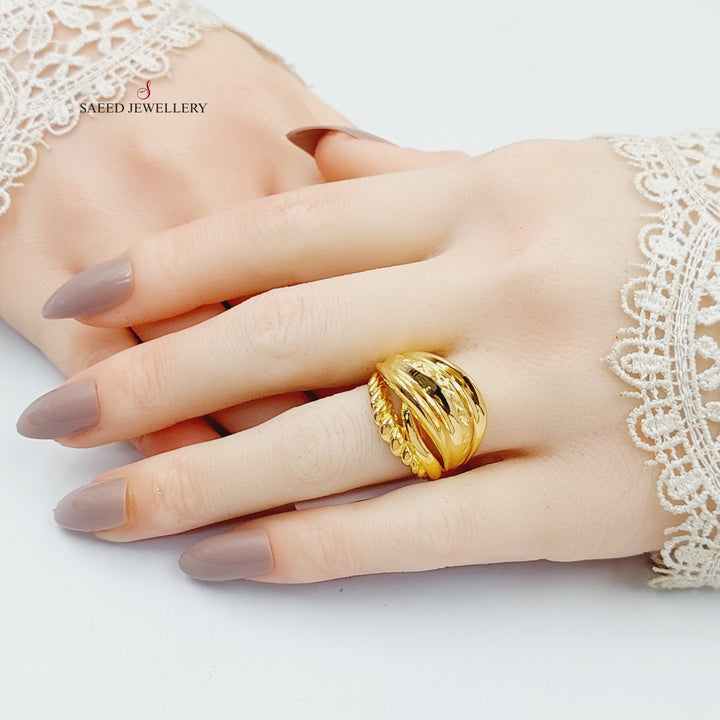 Deluxe Ring  Made Of 21K Yellow Gold by Saeed Jewelry-30072