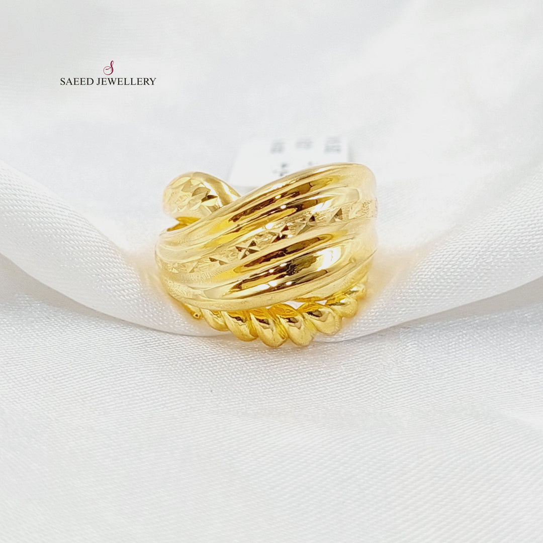 21K Gold Deluxe Ring by Saeed Jewelry - Image 1