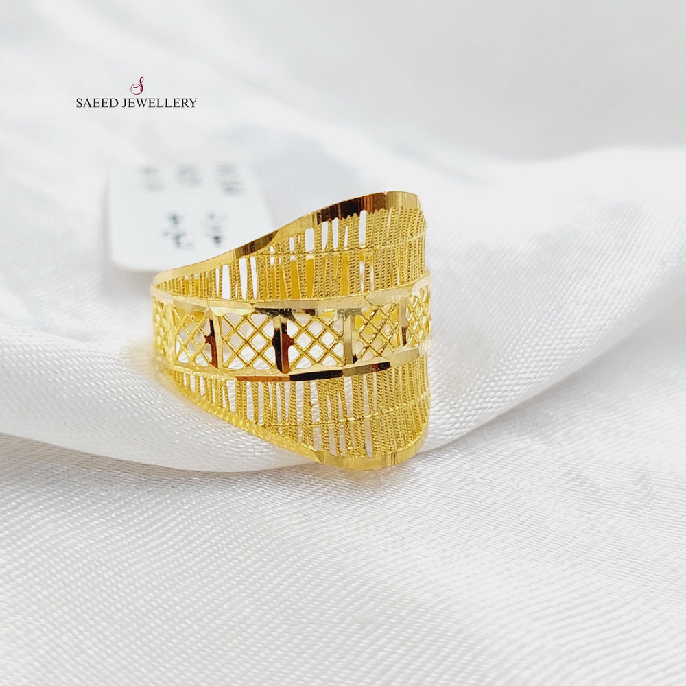 21K Gold Deluxe Ring by Saeed Jewelry - Image 2